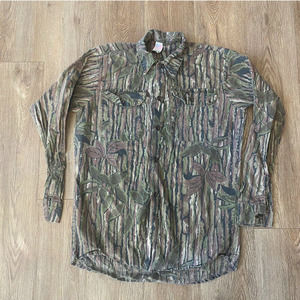 Vtg Realtree Camo Hunt Shirt Button Up Women's Size Small